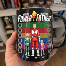 Load image into Gallery viewer, Mighty Power Father Mug - Personalized Gift for Dad Coffee Mug PopCulturePrints
