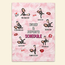Load image into Gallery viewer, Personalized Naughty Couple Blanket - Custom Photo Gift for Couples Blanket PopCulturePrints
