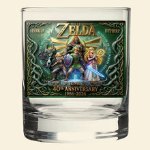 Load image into Gallery viewer, 40th Anniversary Adventure - Personalized Zelda Glass Gift
