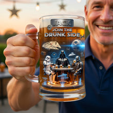 Load image into Gallery viewer, Join the Drunk Side - Personalized Beer Glass for Fans
