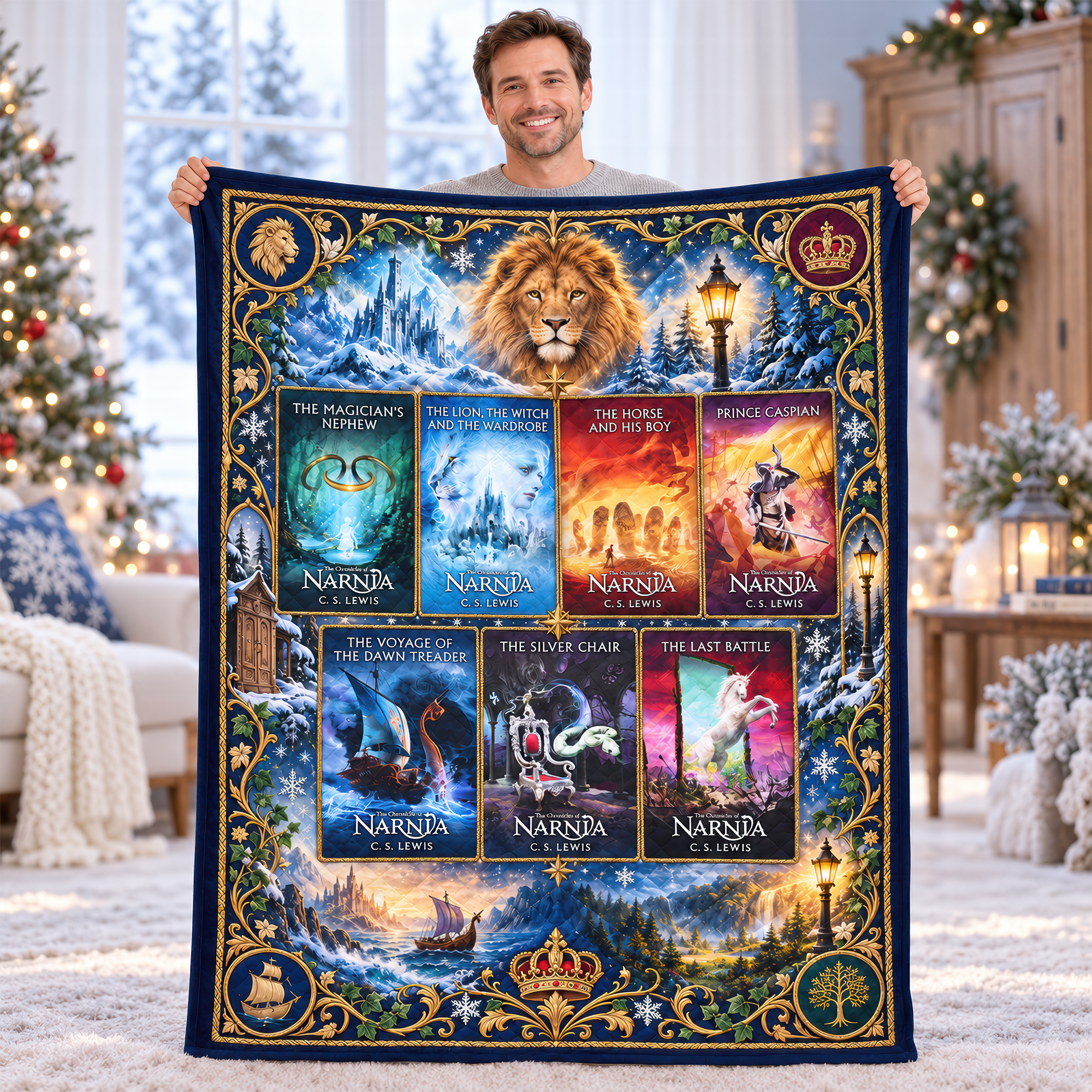 Magical Kingdom Book Collection Blanket - Personalized Gifts For Fantasy Lovers 07naqn081026 Blanket PopCulturePrints