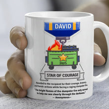Load image into Gallery viewer, Star of Courage Mug - Personalized Coworker Gift for Every Occasion Coffee Mug PopCulturePrints
