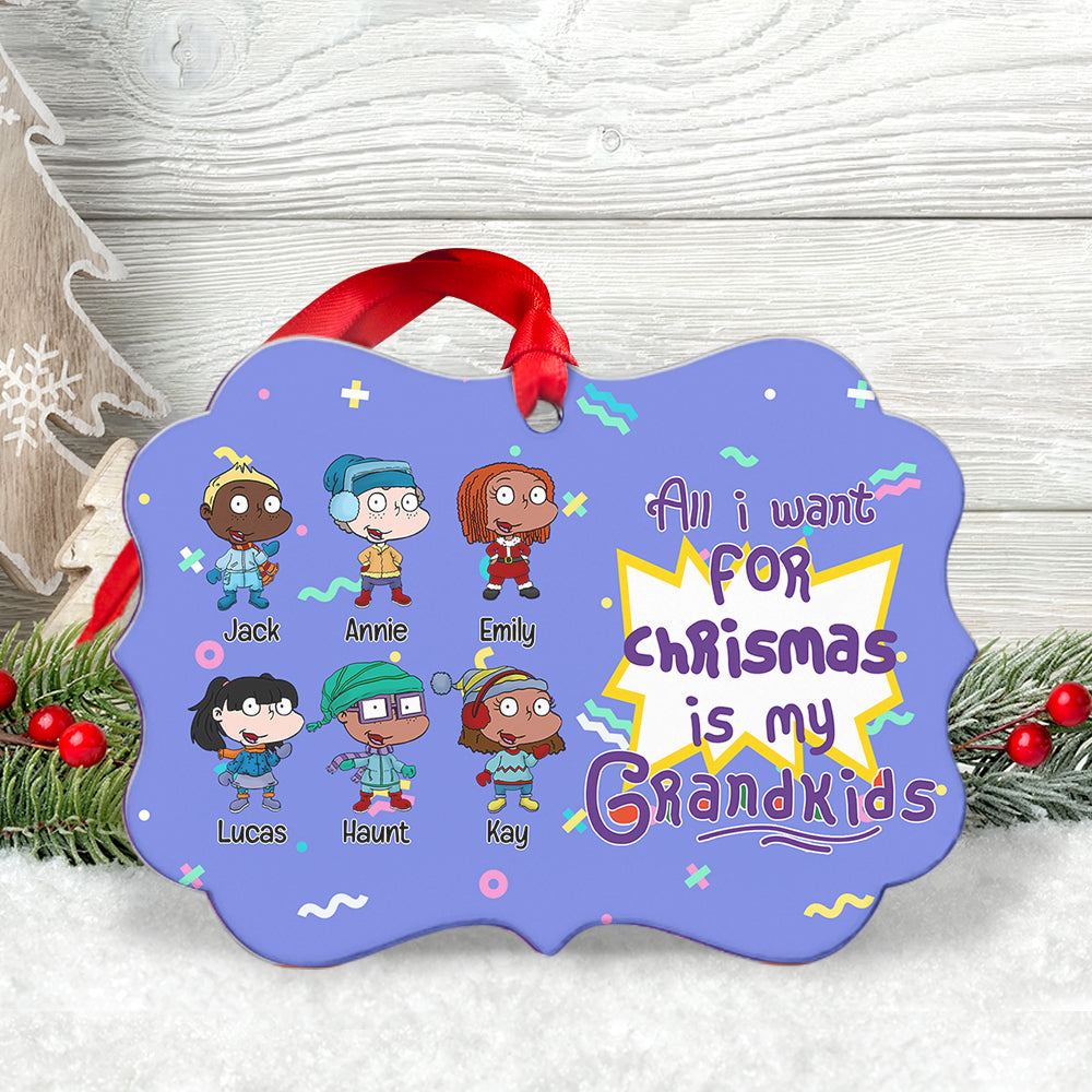 Personalized Christmas Ornament for Grandma - Grandkids Design Ornament PopCulturePrints