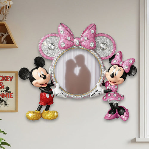 Sweet Love – Personalized Mickey and Minnie Wall Hanging Mirror Mirror PopCulturePrints