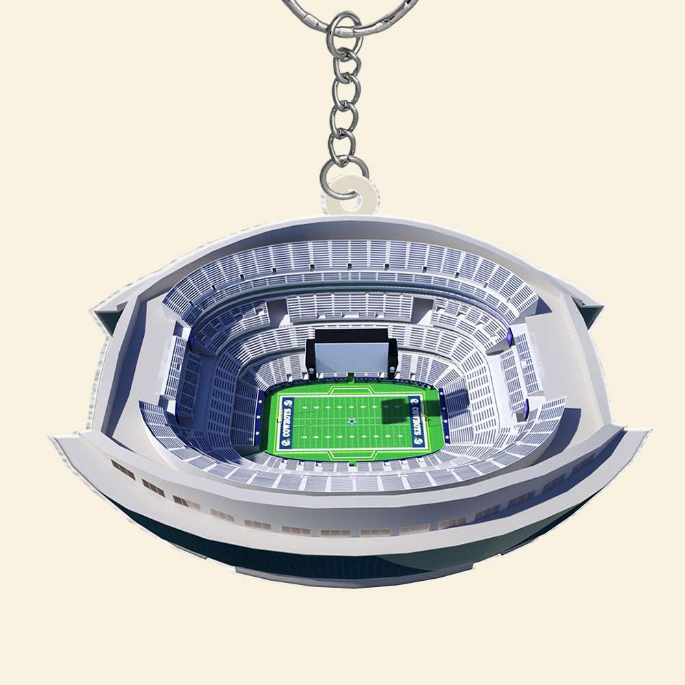 Personalized Football Stadium Keychain - Ideal Gift for Fans Keychains PopCulturePrints