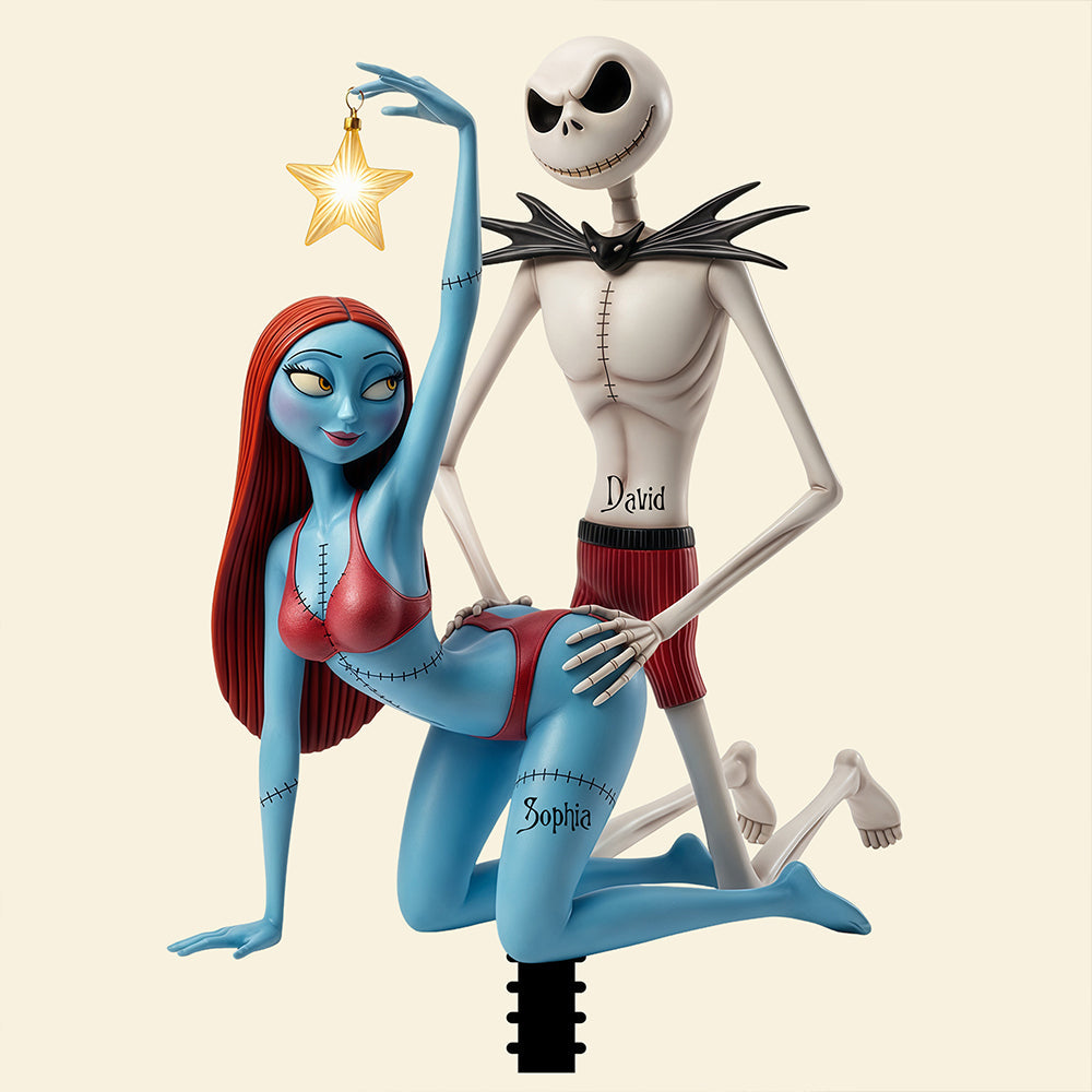 “Celebrate Your Unique Love” - Funny Couple Tree Topper - Personalized Gift for Couples Ornament PopCulturePrints