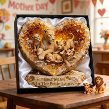 Load image into Gallery viewer, "The Heart of a Lioness: Best Mom In The Pride Lands" - Personalized Acrylic Plaque for Moms and Grandmas Shaped Plaques PopCulturePrints
