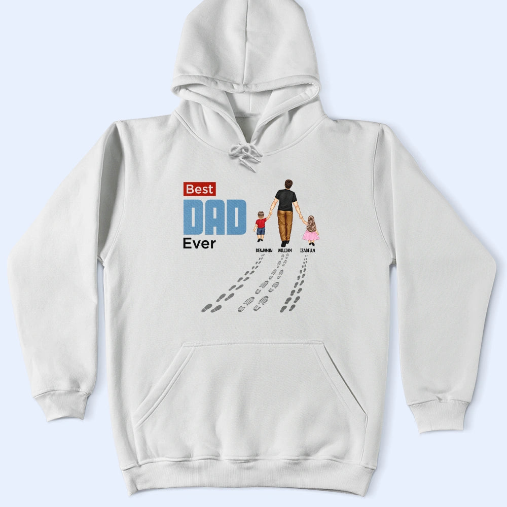 You'll Never Walk Alone - Personalized Dad & Children T-Shirt T-shirt PopCulturePrints