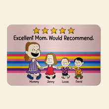Load image into Gallery viewer, Personalized Aluminum Wallet Card for Moms - Excellent Mom Would Recommend Wallet Card PopCulturePrints
