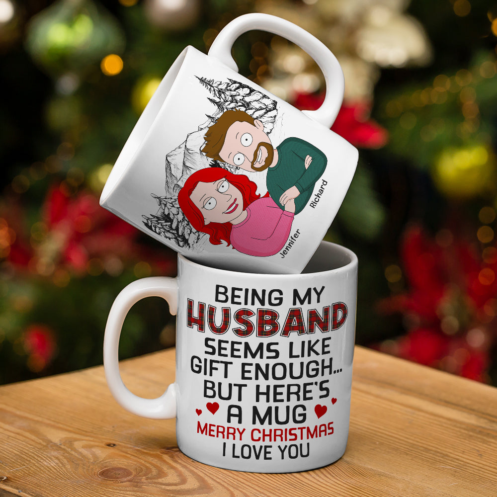 Personalized Christmas Couple Mug - Merry Christmas I Love You