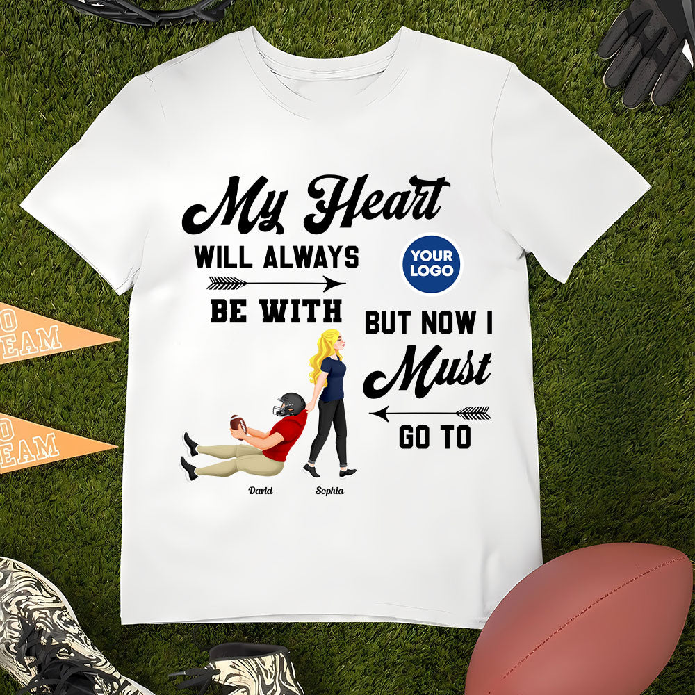 Custom Football Couple Sweatshirt - Personalized Gift for Sports Lovers Shirts PopCulturePrints
