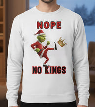 Load image into Gallery viewer, &quot;Nope, No Kings!&quot; - Funny Green Monster Shirt - Customizable Gift for Christmas Fans, Grinch Lovers Shirts PopCulturePrints

