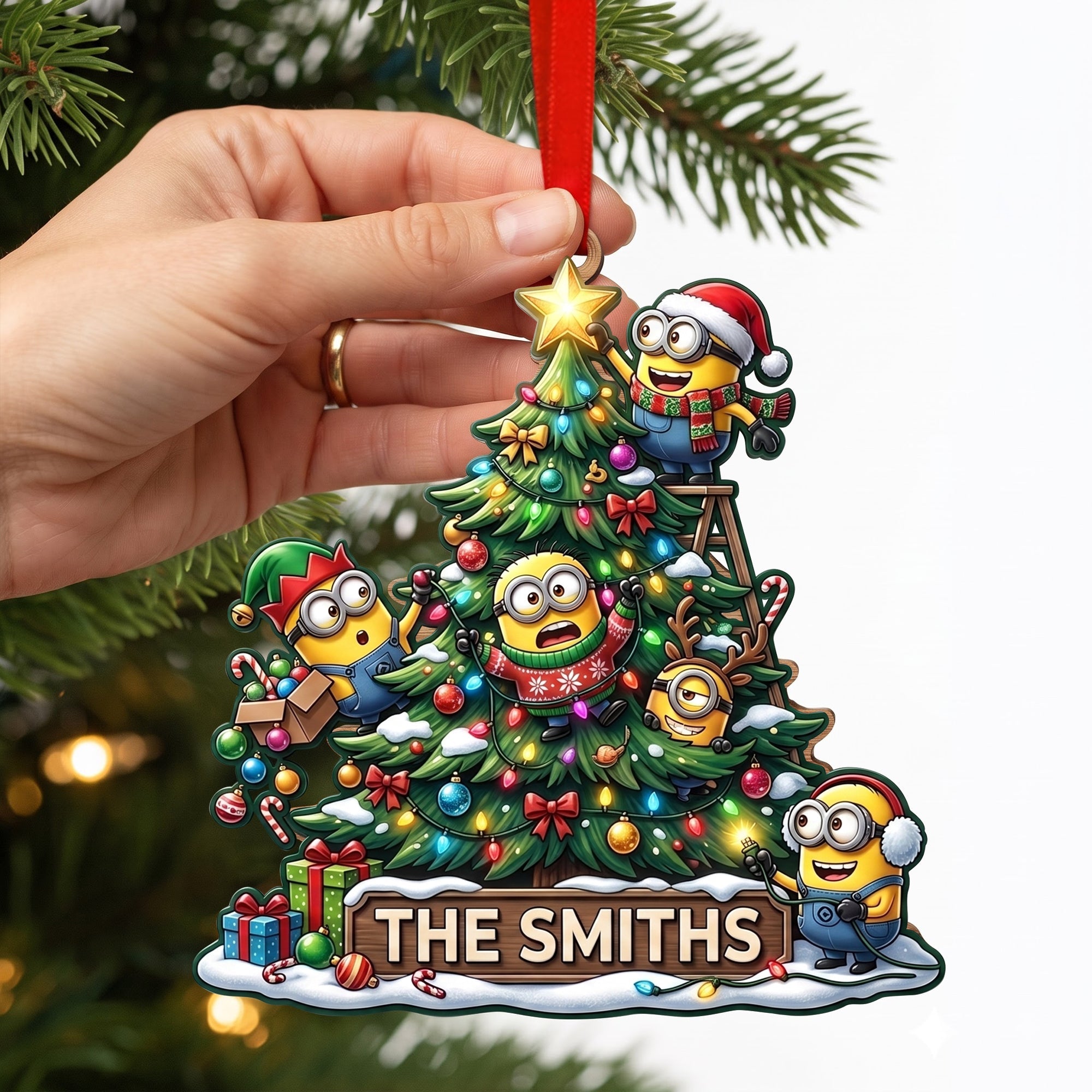“Get Ready for a Merry Adventure!” - Personalized Christmas Ornament - Gift for Family, Friends, and Loved Ones