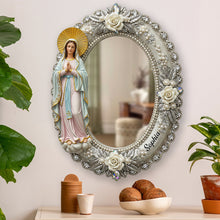 Load image into Gallery viewer, “Embrace Divine Grace” - Personalized Virgin Mary Mirror - Meaningful Gift for Believers &amp; Loved Ones Mirror PopCulturePrints
