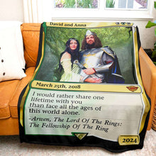 Load image into Gallery viewer, Personalized Fantasy Adventure Blanket for Couples | Unique Love Gift | Valentine&#39;s Day Gifts Blanket PopCulturePrints
