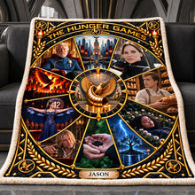 Load image into Gallery viewer, "Ignite Your Spirit: A Cozy Tribute to Survival - Personalized Blanket for Fans of the Legend of Survivors"

