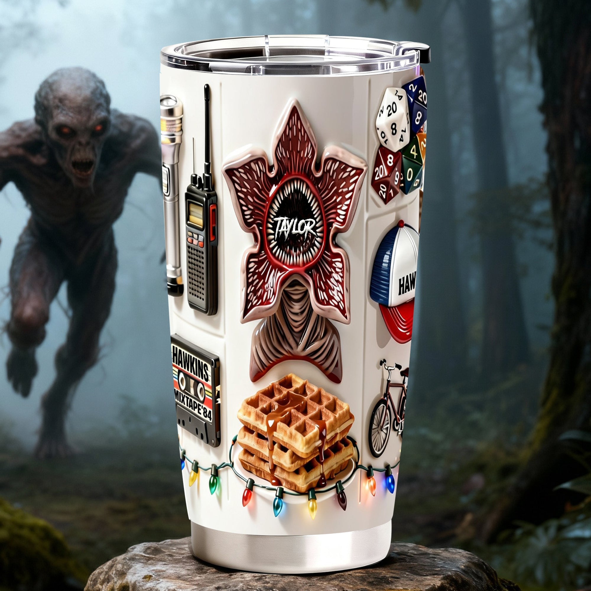 "Stay Spooky with Every Sip!" - Mystery Horror Aesthetic Tumbler - Personalized Gifts for Fans Tumbler Cup PopCulturePrints