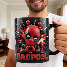 Load image into Gallery viewer, “Dad's Magic Moment with Deadpool and Kids” - Funny Undead Dad And Kids Coffee Mug - Personalized Gift for Dad Coffee Mug PopCulturePrints
