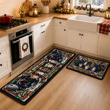 Load image into Gallery viewer, "Merry Force Be With You!" - Personalized Cosmic Adventure Family Christmas Rug - Custom Gifts for Family and Friends
