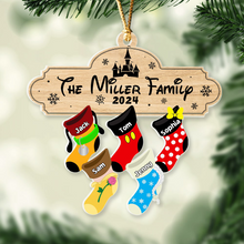 Load image into Gallery viewer, Personalized Christmas Family Stocking Ornament
