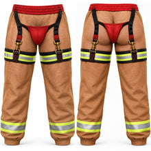 Load image into Gallery viewer, “Stay Hot, Look Cool!” - Funny Firefighter Sweatpants - Personalized Gift for Firefighters, Friends, and Family
