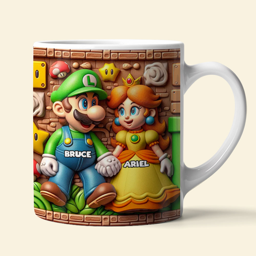 Custom Gamer Mug Set - Adventure Duo Coffee Mug PopCulturePrints