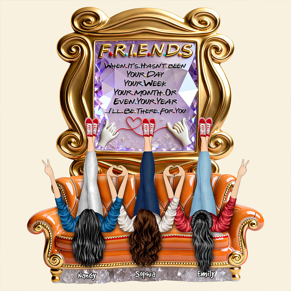 "I'll Be There For You" - Friends Sticked Together Light Box - Personalized Gifts for Besties Light Box PopCulturePrints