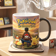 Load image into Gallery viewer, “PokéDad, We Choose You!” - Personalized Magic Ceramic Coffee Mug - Gifts for Dad, Grandpa, and More! Coffee Mug PopCulturePrints
