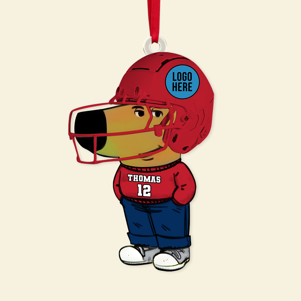 Custom American Football Fan Acrylic Ornament Ornament PopCulturePrints