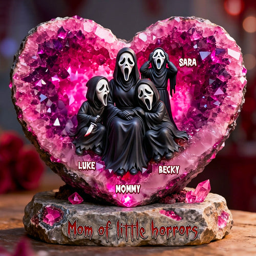 “Mom of Little Horrors” – Personalized Acrylic Plaque for Moms, Perfect Gift for Mother's Day Shaped Plaques PopCulturePrints