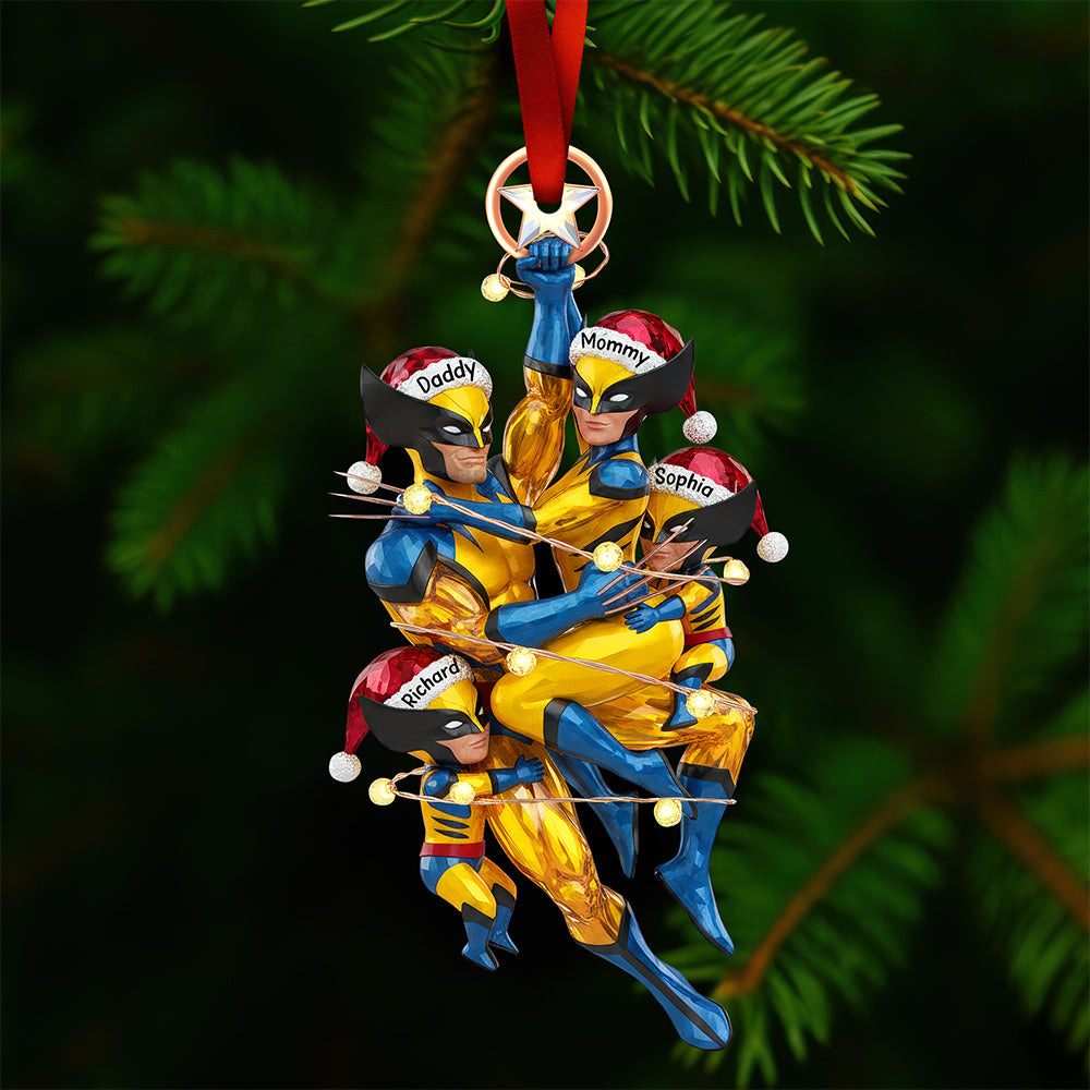 Family Tree Ornament - A Personalized Christmas Gift for All Family Members Ornament PopCulturePrints