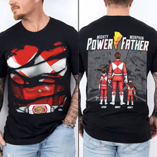 Load image into Gallery viewer, &quot;Unleash Your Power: Personalized Gifts for Dad&quot; - Custom Power Father T-Shirt for Fathers, Grandfathers, and More Shirts PopCulturePrints
