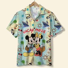 Load image into Gallery viewer, Personalized Hawaiian Shirt for Couples - Vacation Mode Hawaiian Shirts PopCulturePrints
