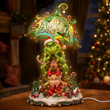 Load image into Gallery viewer, “Bring Christmas Cheer with Your Personalized Family Light Box!” - Christmas Monster Family Light Box - Custom Acrylic Gift for Everyone Light Box PopCulturePrints
