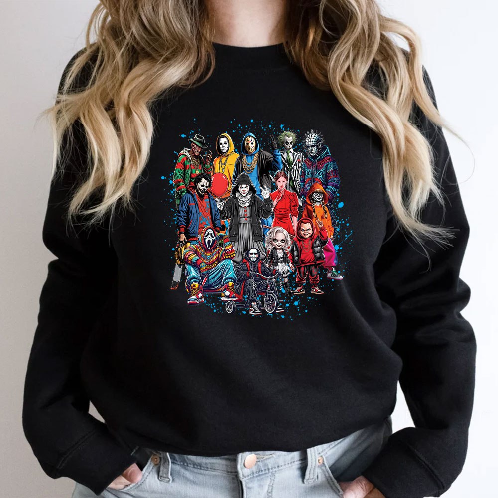 Spooky Squad: Horror Movie Characters Shirt