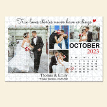 Load image into Gallery viewer, Personalized True Love Couples Jigsaw Puzzle Jigsaw Puzzles PopCulturePrints
