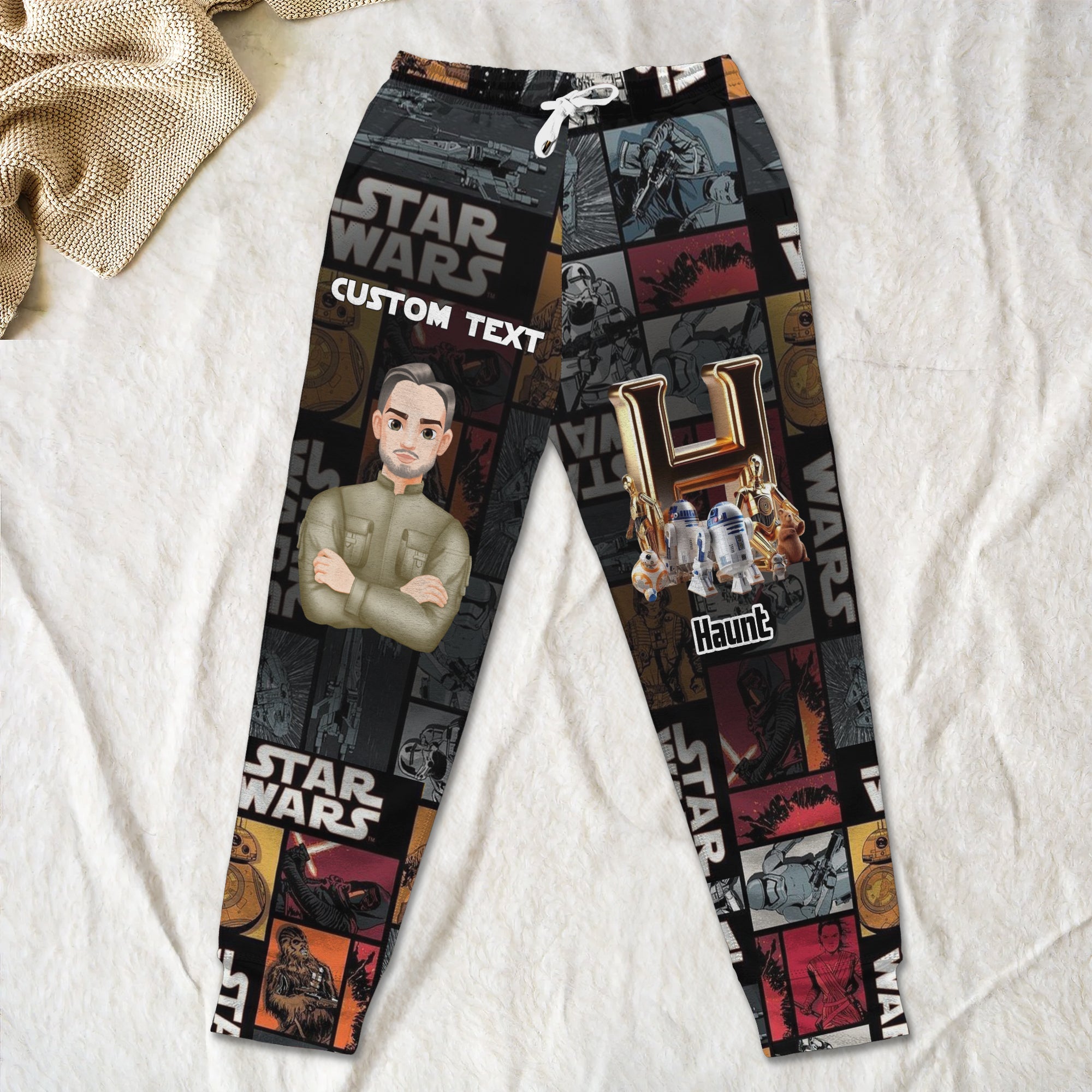 "A Galaxy of Comfort!" - Personalized Sweatpants for Movie Lovers - Custom Gifts for Fans and Occasions Shorts and Pants PopCulturePrints