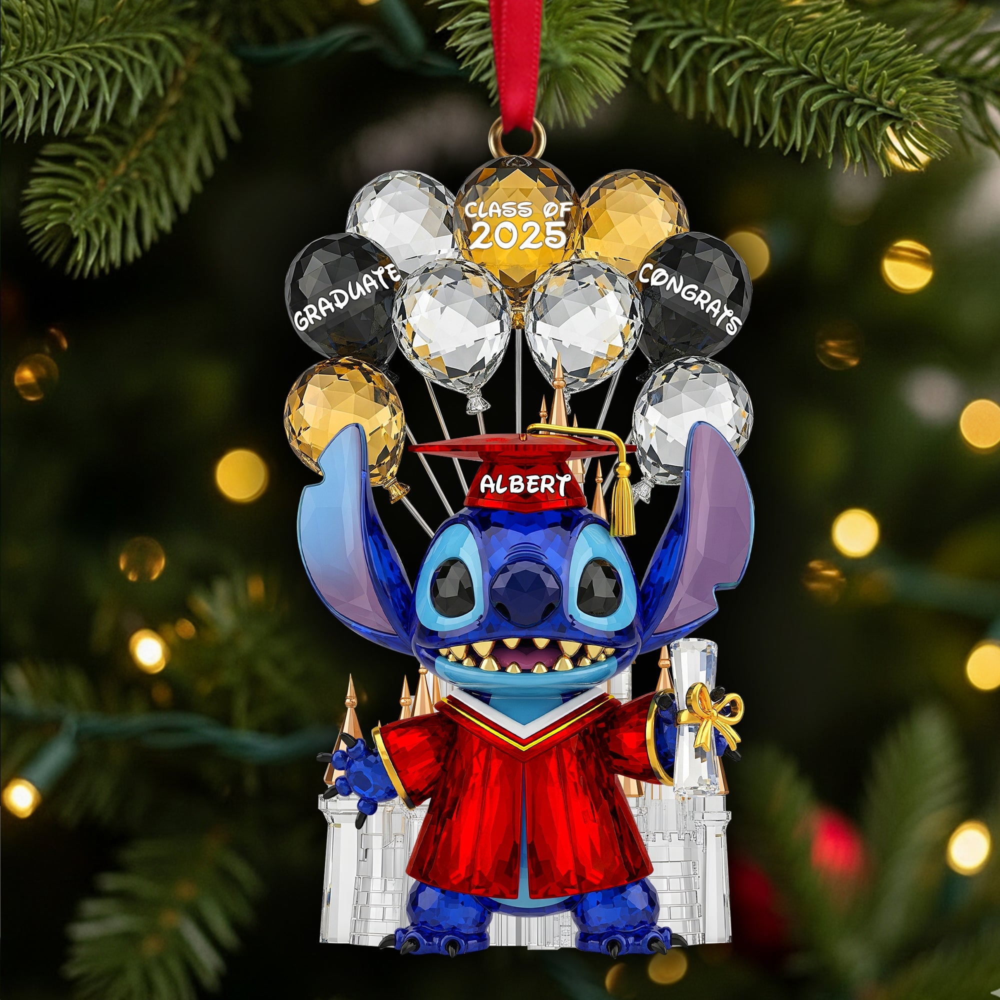 Dream Big and Celebrate! Personalized Graduation Ornament - Unique Gifts for Graduates Ornament PopCulturePrints