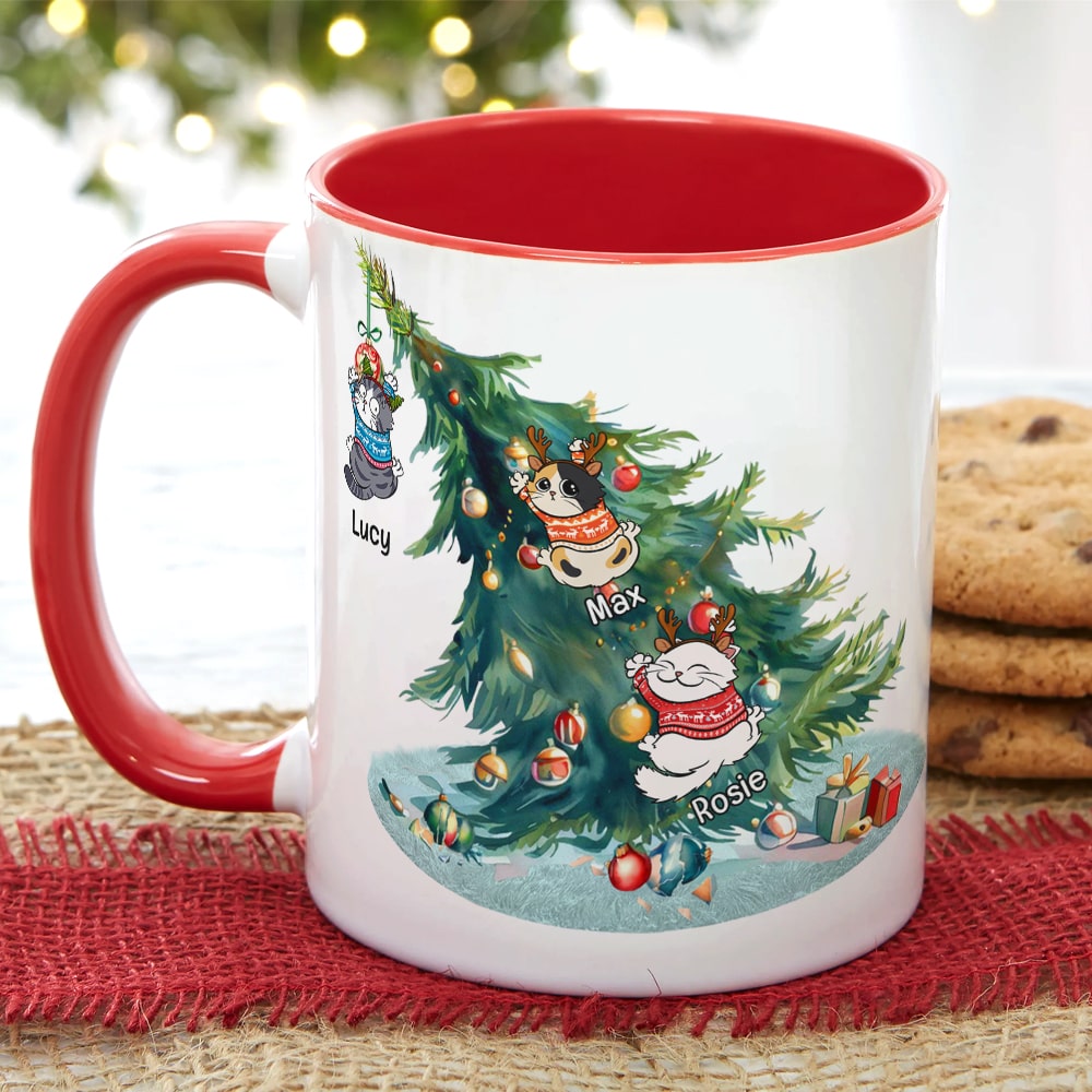 How the Cats Stole Christmas - Personalized Cat Lover Mug