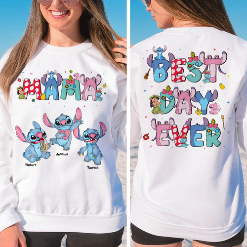 Mom's Best Day Ever - Personalized Gift for Mom & Grandma Shirts PopCulturePrints