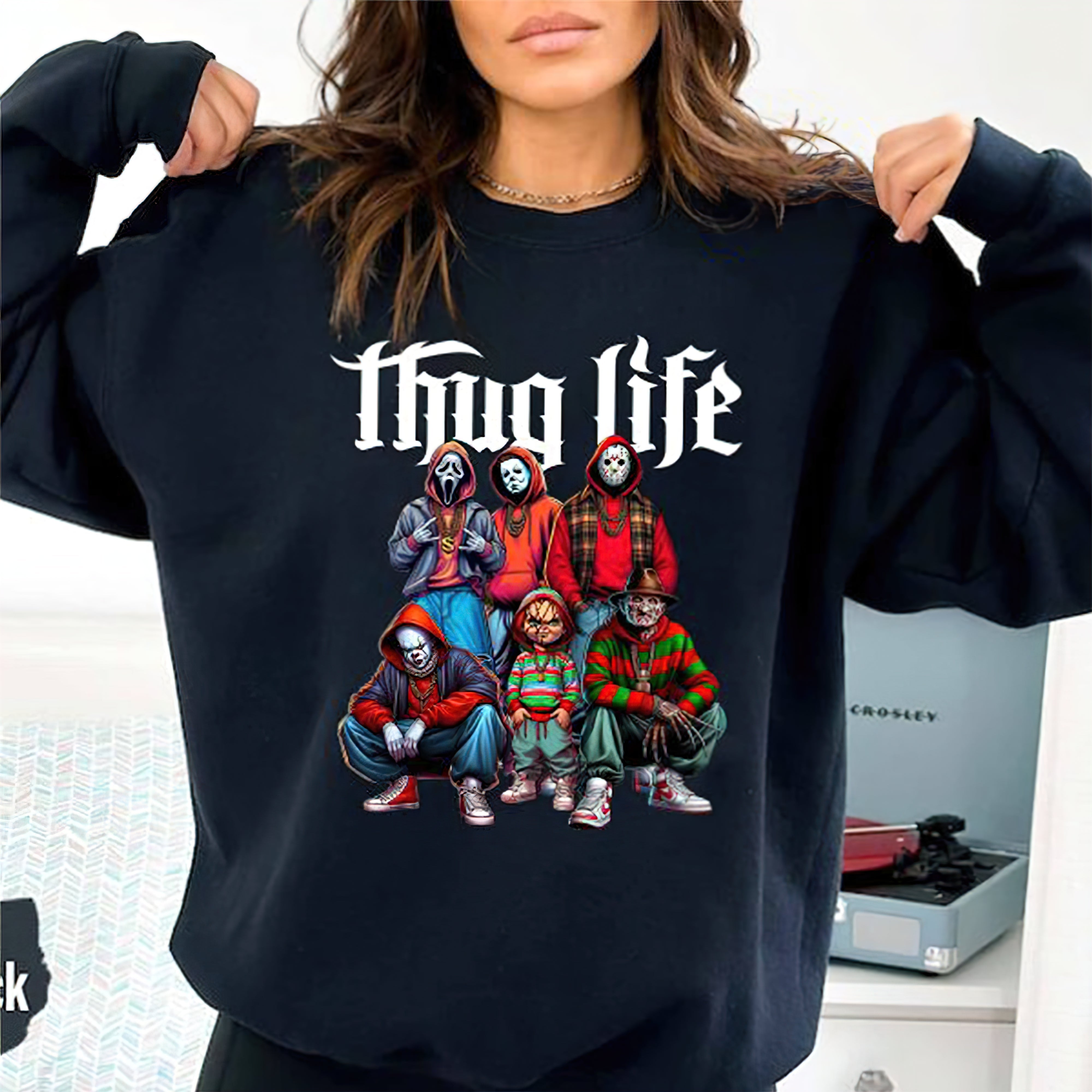 Thug Life Horror Character T-Shirt