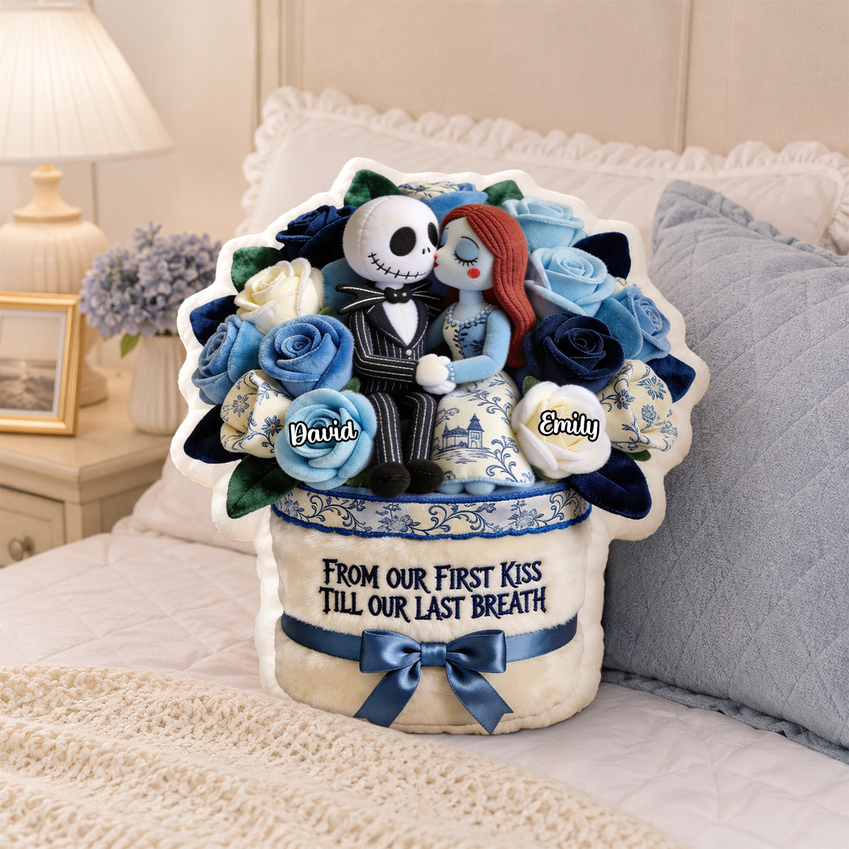 From Our First Kiss Till Our Last Breath Pillow - Personalized Gifts For Couple 01pgdh150726 Pillow PopCulturePrints