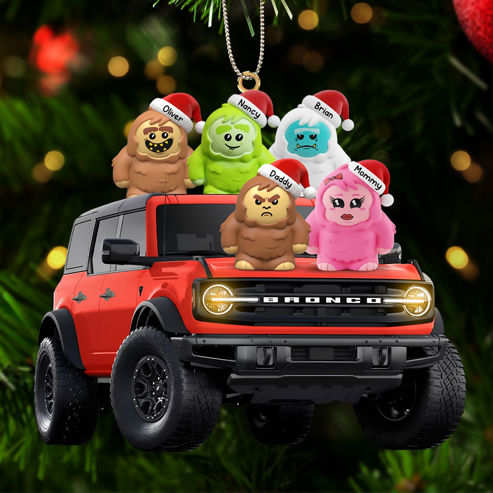 “Adventure Awaits!” Fun Wild Off-road Gang Acrylic Ornament - Personalize Your Gift for Off-road Enthusiasts Ornament PopCulturePrints