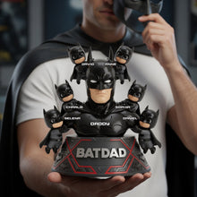 Load image into Gallery viewer, “The Best Superhero in Our Lives” - Shadow Dad And Kids Acrylic Plaque - Personalized Gift for Dad, Grandpa, or any Father Figure Shaped Plaques PopCulturePrints
