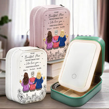 Load image into Gallery viewer, Never Forget That I Love You - Personalized Makeup Box with LED Mirror - Perfect Gift for Mom, Grandma &amp; Loved Ones Makeup Box PopCulturePrints
