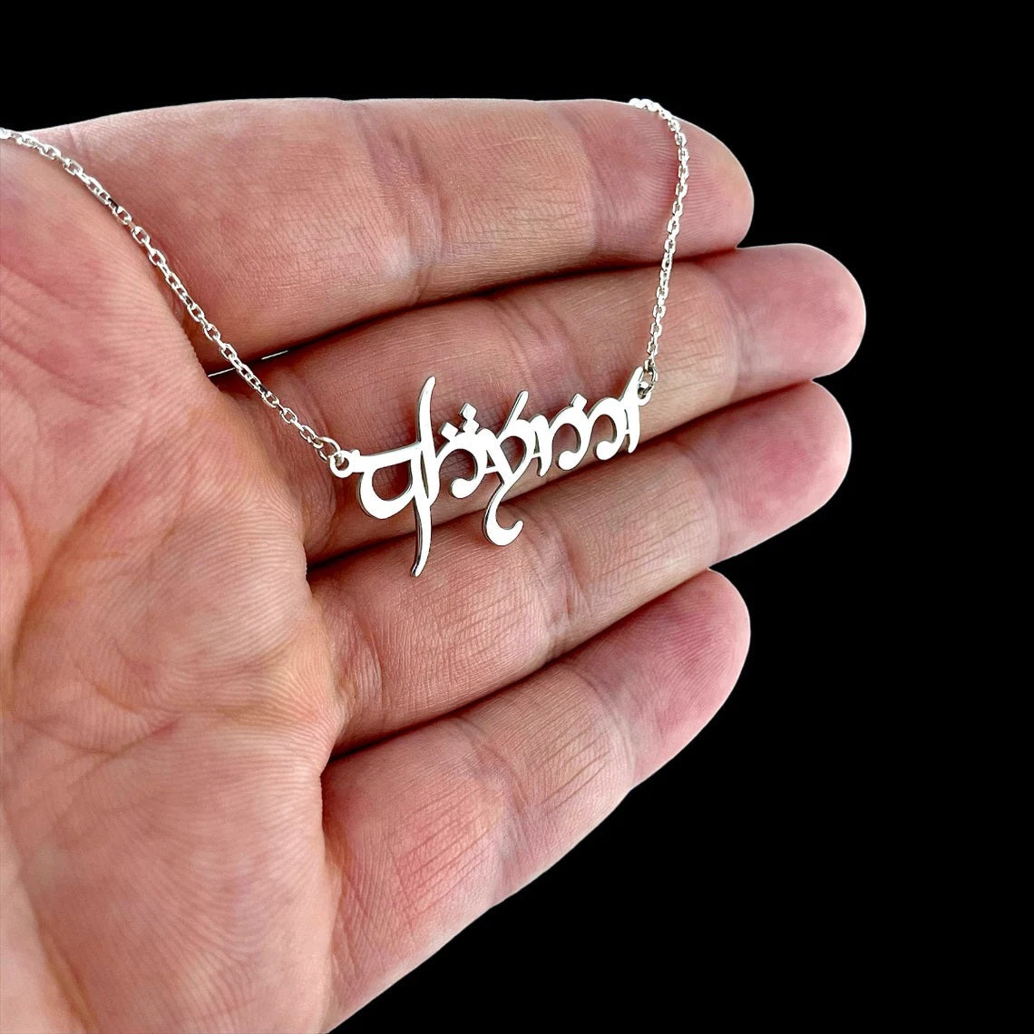 Personalized Fantasy Script Name Necklace Jewelry PopCulturePrints