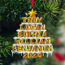 Load image into Gallery viewer, Personalized Softball Lover Christmas Ornament - Custom Alphabet Tree Ornament PopCulturePrints
