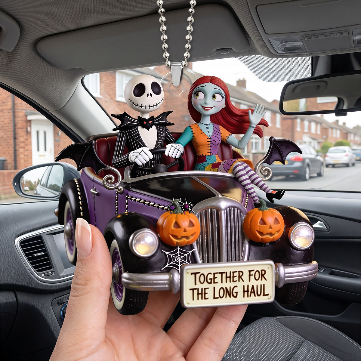 Together For The Long Haul Car Ornament - Personalized Gifts For Couples 06pgtn0608026 Ornament PopCulturePrints