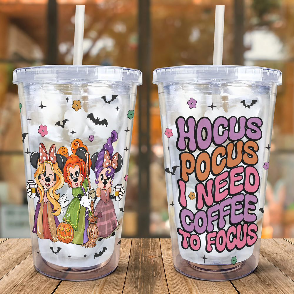 Personalized Halloween Tumbler for Horror Fans - Custom Hocus Pocus Design