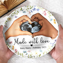 Load image into Gallery viewer, Made With Love - Custom Personalized Ceramic Plate Ceramic Plate PopCulturePrints

